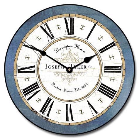 Vermont Blue Wall Clock Ultra Quiet Quartz Mechanism Hand Made In