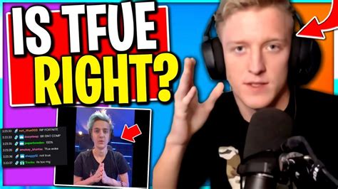 Tfue Says Fortnite Is Not A Competitive Game Ninja Gives Away His