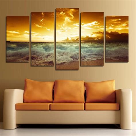 Beach Sunset Canvas Painting at PaintingValley.com | Explore collection of Beach Sunset Canvas ...