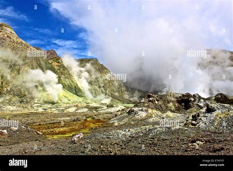 White Island New Zealand Stock Photo - Alamy