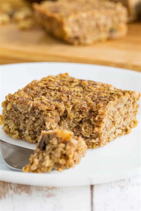 Banana Breakfast Bars Recipe Made With Quinoa And Oatmeal