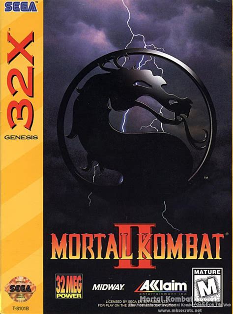 Mortal Kombat Ii Sega 32x Mortal Kombat Fandom