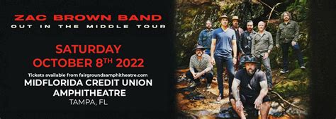 Zac Brown Band Out In The Middle Tour Tickets October