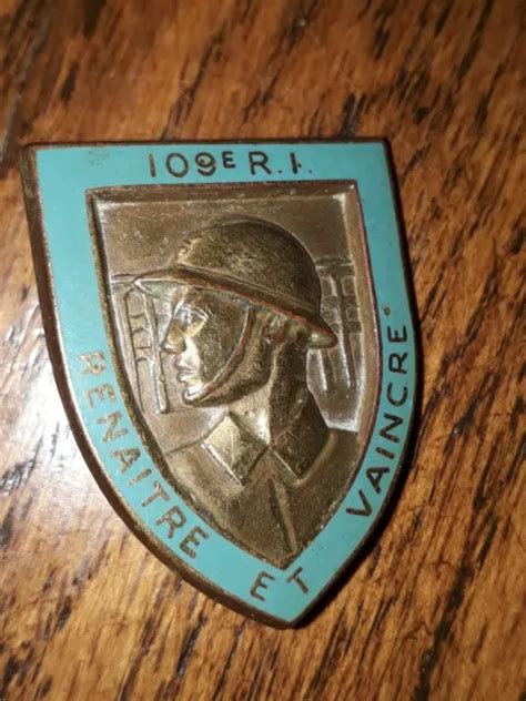 Insigne Militaire Ri R Giment D Infanterie De Ligne Coloniale Ww