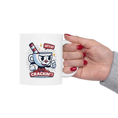 Cuphead Cuphead Mug Cuphead Game Gamer Lets Get Crackin Simple