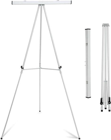 Falling In Art Aluminum Flip Chart Display Easel Stand With Adjustable