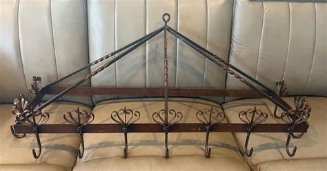 Brushed Bronze Wall Hung Pot Rack For In Helena Mt For Sale