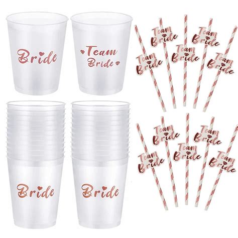 Copas De Equipo De La Tribu De La Novia Taza De Pl Stico Para Despedida