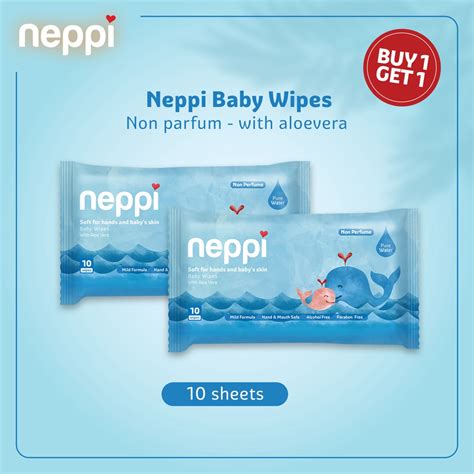 Jual Neppi Baby Tisu Tissue Basah Wipes Non Parfum S Buy Get