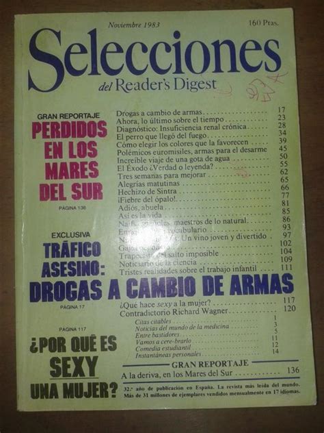 Revista Selecciones del Readers Digest España varios números precio