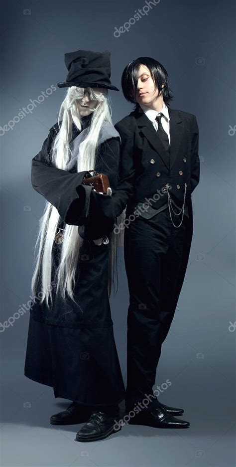 Two anime characters. Studio cosplay — Stock Photo © FlexDreams #10339816