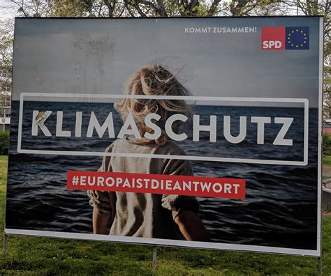 Wahlplakate Europawahl 2019 Klimaschutz SPD