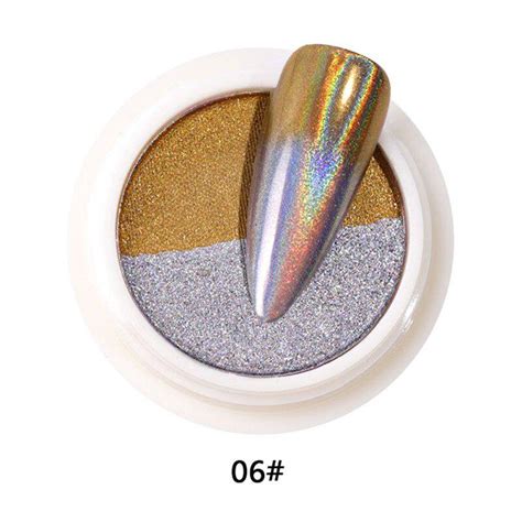 Buy Solid Double Color Magic Mirror Powder Nail Art Glitter Powder