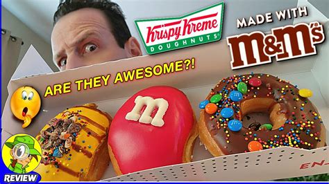 Krispy Kreme DOUGHNUTS MADE WITH M M S Review ALL 3 FLAVORS