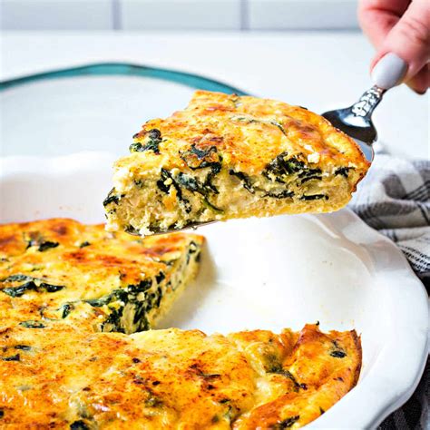 Crustless Spinach Quiche - Life, Love, and Good Food