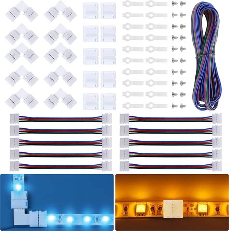 Kit De Connecteur De Bande Led Comprend Broches Rgb Led Strip