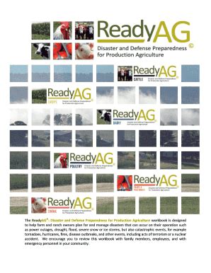 Fillable Online Agsafety Osu The ReadyAG Disaster And Defense