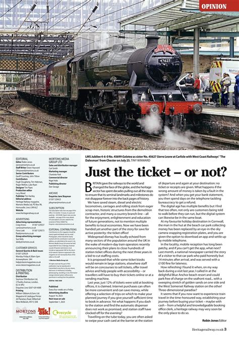 Heritage Railway Magazine Issue 309 Back Issue