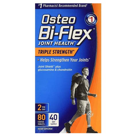 Osteo Bi Flex Triple Strength Coated Tablets 80 Ct Medcare Supplies