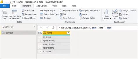 Power BI Replace Text Tutorial Conditional Full Partial Replacement