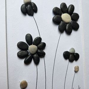 Pebble Art Flowers, Flower Art, Floral Art, Wildflowers, Gift for Her, 8x10 Unframed Artwork - Etsy