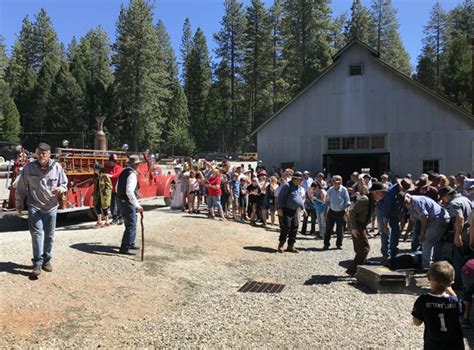 Mine emergency reenactment at Empire Mines State Park annual Miners ...