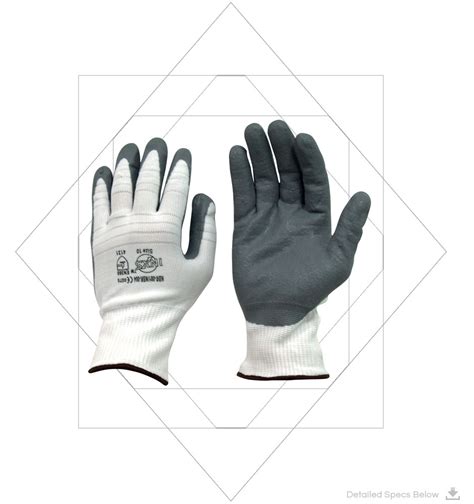 Nitrile Cut Resistant Gloves With Foam Nitrile Coated Cut Resistant