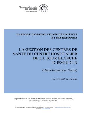 Remplissable En Ligne La Gestion Des Centres De Sant Du Centre