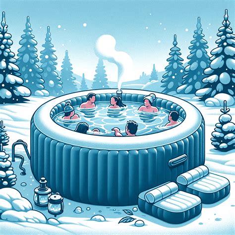 How to use your inflatable hot tub in winter