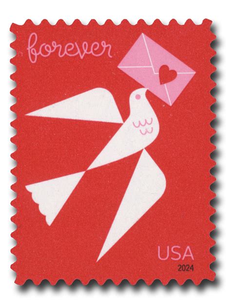 5826 2024 First Class Forever Stamp Love Mystic Stamp Company