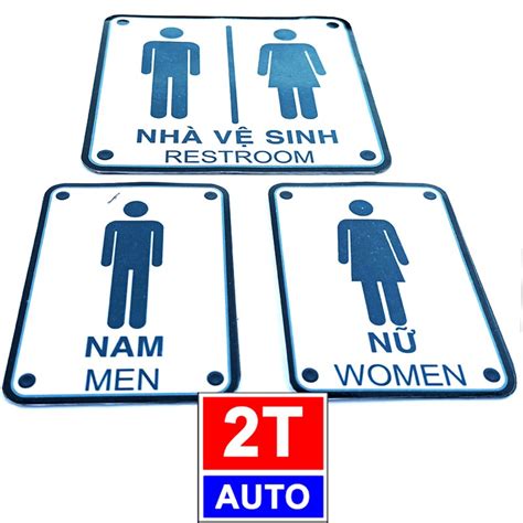 Logo T M D N Sticker Nh V Sinh Nam N Wc Restroom Bi N Ch D N Khu V