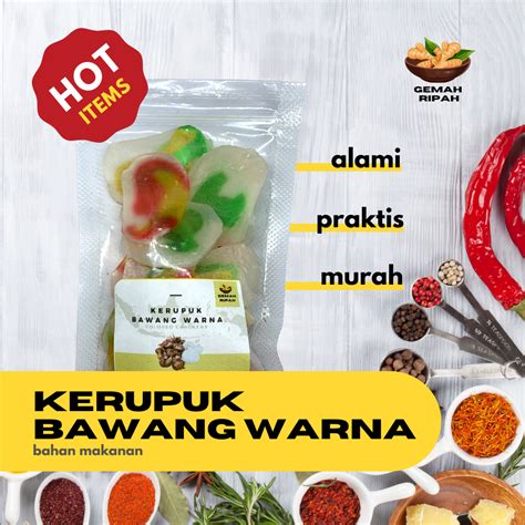 Jual Kerupuk Mentah Warna Bawang Putih Premium Kerupuk Seblak Kerupuk