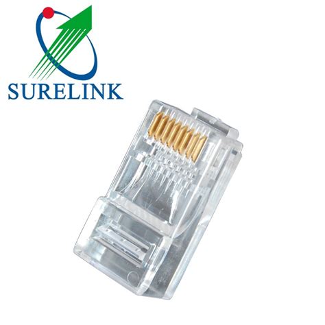 8p8c Gold Plated Waterproof LAN Ethernet Cable Connector UTP Cat5e CAT6