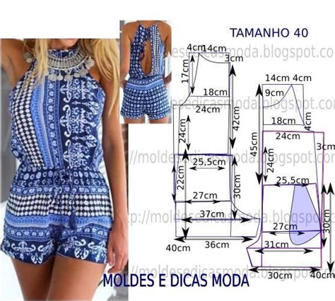 Molde De MacacÃo FÁcil 15 Moldes Dicas Moda Costura Fashion