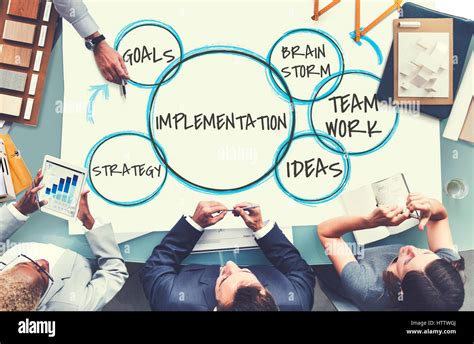 Brainstorm Teamwork Ideas Goals Strategy Business Stock Photo Alamy