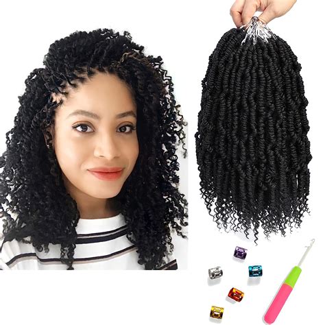 Buy Crochet Hair 10 Inch,Bomb Twist Crochet Hair,6 Packs Spring Twist ...