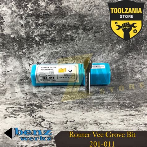 Jual Mata Profil Router Vee Grove Bit 9 5 Mm X 1 4 Benz Werkz 201