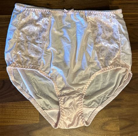 Vintage Bali Satin Panties Nylon Second Skin Lace Ove Gem