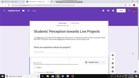 How To Make Questionnaire In Google Forms Youtube