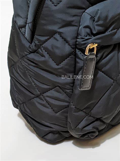 Marc Jacobs Quilted Nylon Backpack Bag Black Balilene