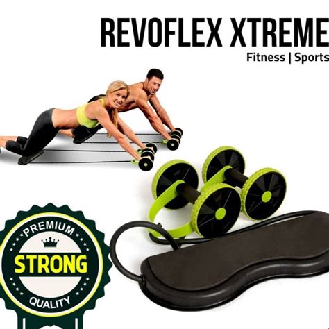 Revoflex Xtreme Fitness Exercise Rope Ab Roller Shopee Malaysia