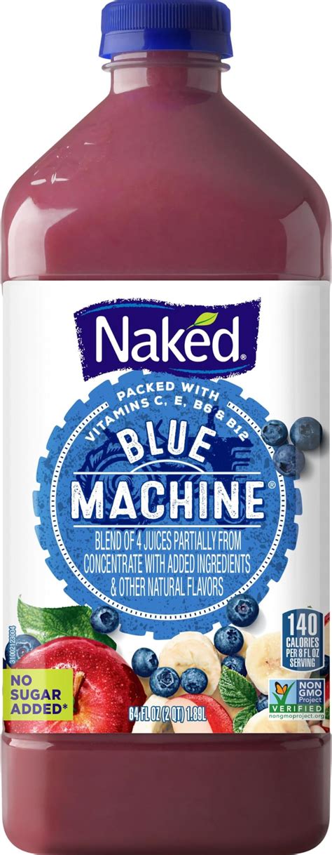 Amazon Naked Juice Blue Machine Flavored 100 Juice Smoothie Blend