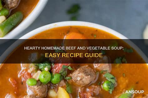 hearty homemade beef  vegetable soup easy recipe guide ansoup