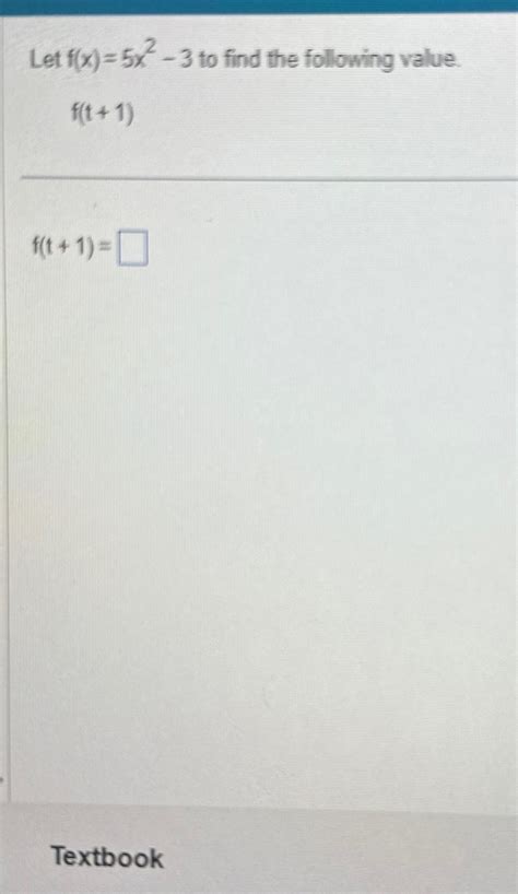 Solved Let F X 5x2 3 ﻿to Find The Following