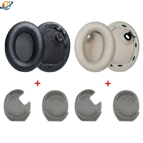 Soft Protein Leather Memory Foam Ear Pads Cushions Replacement Earpads