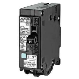 Siemens Q Dfn Gfci Afci Single Pole Dual Function Plug On Breaker