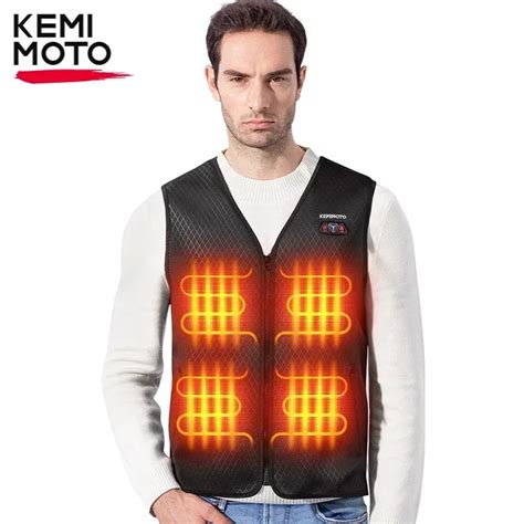 Kemimoto Winter Warm Verwarmd Vest Mannen Vrouwen Motorfiets Verwarmde