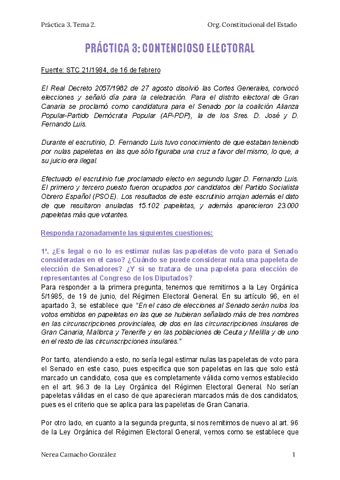 Practica 3 Tema 2 Organizacion Constitucional Contencioso Electoral Pdf