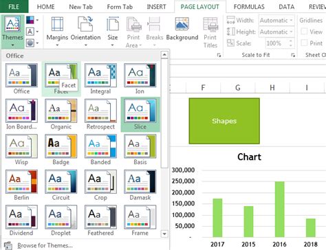 Themes In Excel Examples Of Using Different Themes In Excel