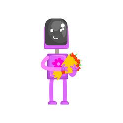 Pink Robot Vector Images Over 2 000